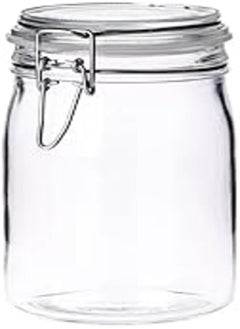 Borgonovo Borgonovo 96.100Nr Normal Food Container Jar 1000ML With Elegant Design - Clear 