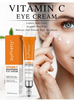 JoyPretty Vitamin C Brightening Eye Cream Serum Remove Dark Circles Eye Bags Wrinkles And Fine Lines - 20 ml  - Image 3