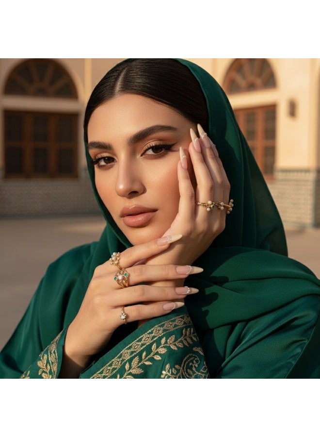 سنسيب اضغط على الأظافر بطرف فرنسي - عبوة من الجل الناعم للأظافر الصناعية الفرنسية القصيرة، اضغط على الأظافر بجودة صالونات التجميل، وأظافر لاصقة سلسة لتقليم الأظافر النسائية - Image 3