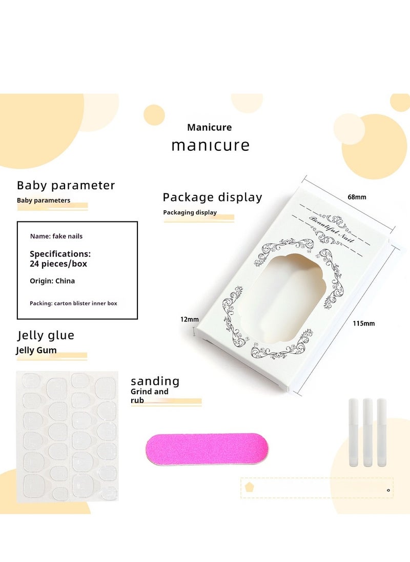 French Tip Press On Nails - Package Soft Gel French Fake Nails Short, Salon-quality Press On Nails, Seamless Glue-on Nails for Woman Nail Art Manicure - pzsku/ZF0036899AE6499430299Z/45/_/1727679855/5a4ad960-60e3-41b4-a87b-d2dd66cca197