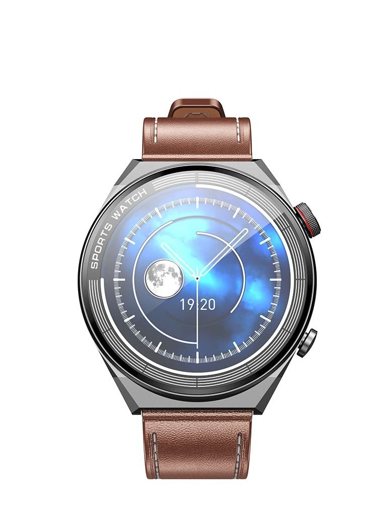 هوكو Hoco Y11 1.5 بوصة ساعة ذكية بلوتوث 5.0 رجال الأعمال نمط الأعمال حزام جلد ساعة مكالمة مراقبة معدل ضربات القلب IP68 مقاوم للماء - Image 2