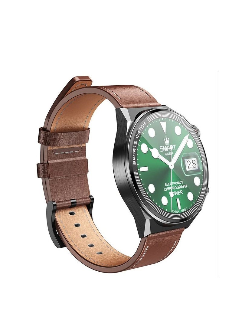 هوكو Hoco Y11 1.5 بوصة ساعة ذكية بلوتوث 5.0 رجال الأعمال نمط الأعمال حزام جلد ساعة مكالمة مراقبة معدل ضربات القلب IP68 مقاوم للماء - Image 3