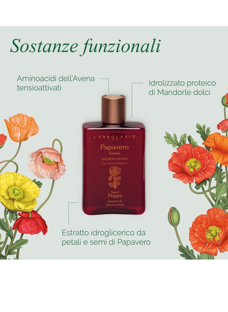 L'Erbolario Sweet Poppy Shower Gel - Nourishes, Moisturizes And Protects The Skin - Refreshing Bath And Shower Foam Provides Gently Effective Cleansing - Softening And Toning Properties - 8.4 Oz - pzsku/ZF003761988ED195A7784Z/45/_/1740371843/0a448b86-3a92-45fe-9593-9ef597cf067b