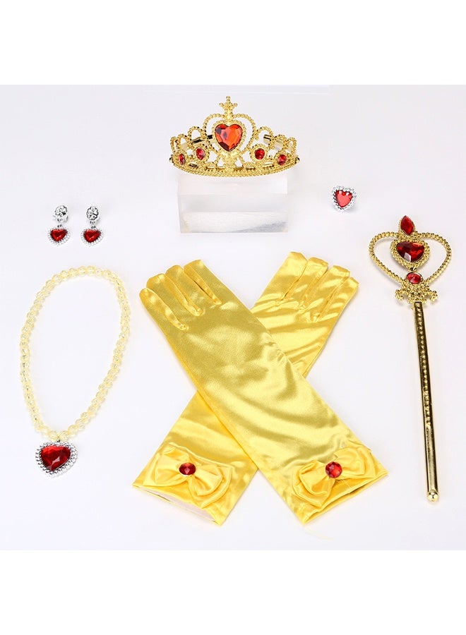 6-Piece Princess  Dress Up Fancy Cosplay Costume Accessories Set - Image 1