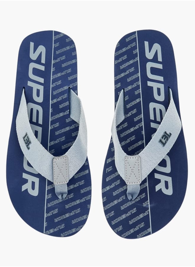 LBL by Shoexpress Men Printed Slip-On Thong Slippers  - Image 1