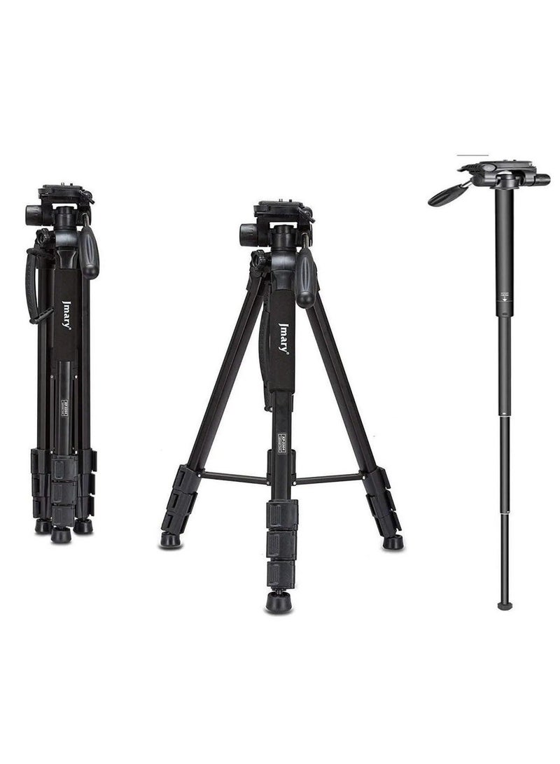 Jmary KP-2599 Professional Aluminium + Monopods Tripod For DSLR Camera Video Photo Tripod - Image 2