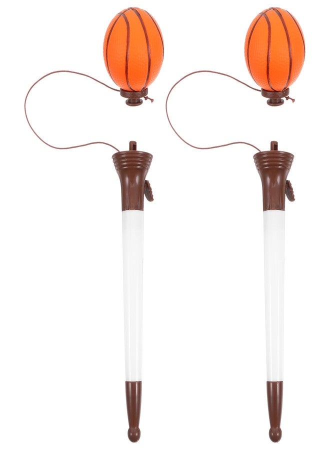 DIYEAH Basketball Bounce Pen 6.88In Portable Fun Ballpoint Pen Unique Basketball Themed Writing Accessory for Students School Office Supplies - Image 1