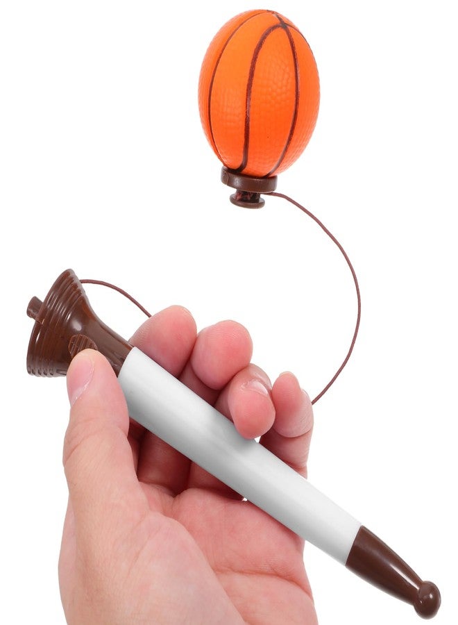 DIYEAH Basketball Bounce Pen 6.88In Portable Fun Ballpoint Pen Unique Basketball Themed Writing Accessory for Students School Office Supplies - Image 4