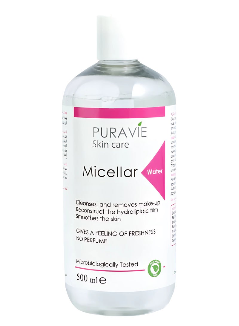 PURAVIE Micellar Water Makeup Remover for Face and Eyes - Image 1