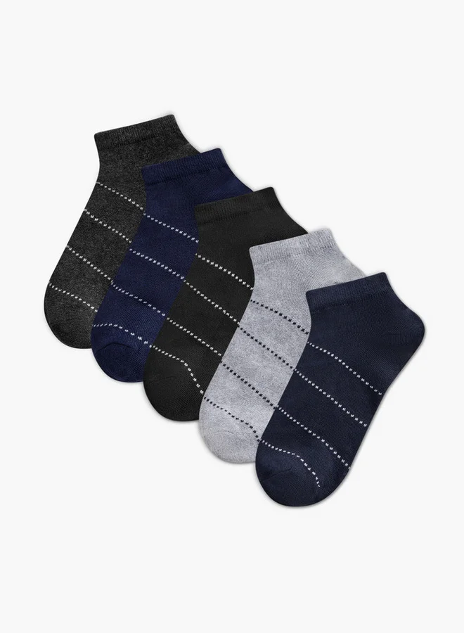 LBL by Shoeexpress Printed Ankle Length Socks - Set of 5