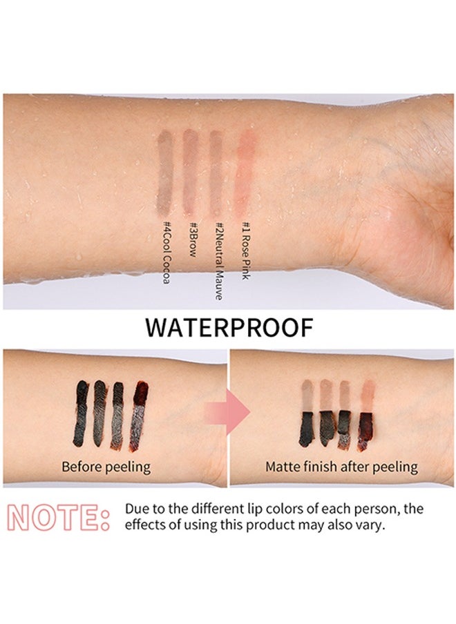 lakerain - Peel Off Lip Liner Tattoo, Peel Off Lip Stain Long Lasting Lip Stain Peel Off Infused with Hyaluronic Acid and Vitamin E Waterproof Long Lasting Highly Pigmented Matte Lip Tint Rose Pink #01 - Image 1