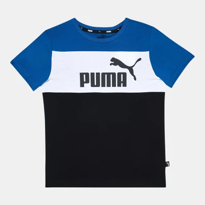PUMA Kids' Essentials+ Colourblock T-Shirt (Older Kids)