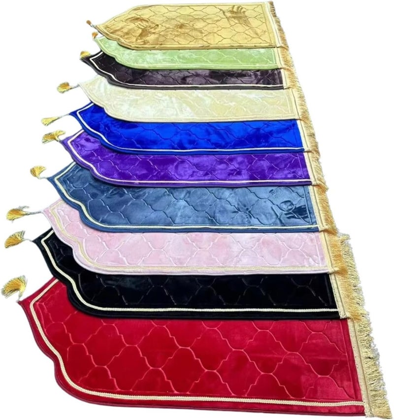 Home Smart Modern Confortable Prayer Mat Assorted Color for Home and Travel Non Slip Soft Velvet and Premium Quality Size 70x110cm - Image 1