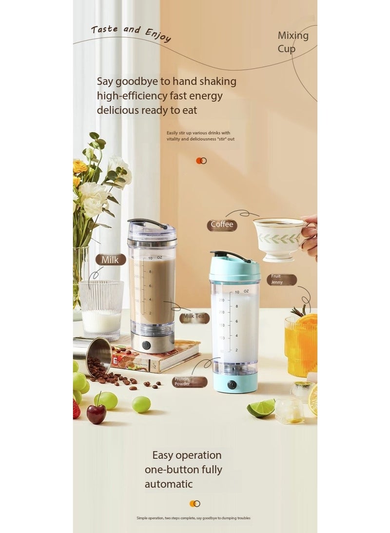 SKT Shiketro 300ML Automatic Blender Rechargeable Milkshake Protein Powder Electric Coffee Cup - Image 2