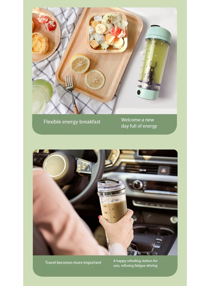 SKT Shiketro 300ML Automatic Blender Rechargeable Milkshake Protein Powder Electric Coffee Cup - Image 4