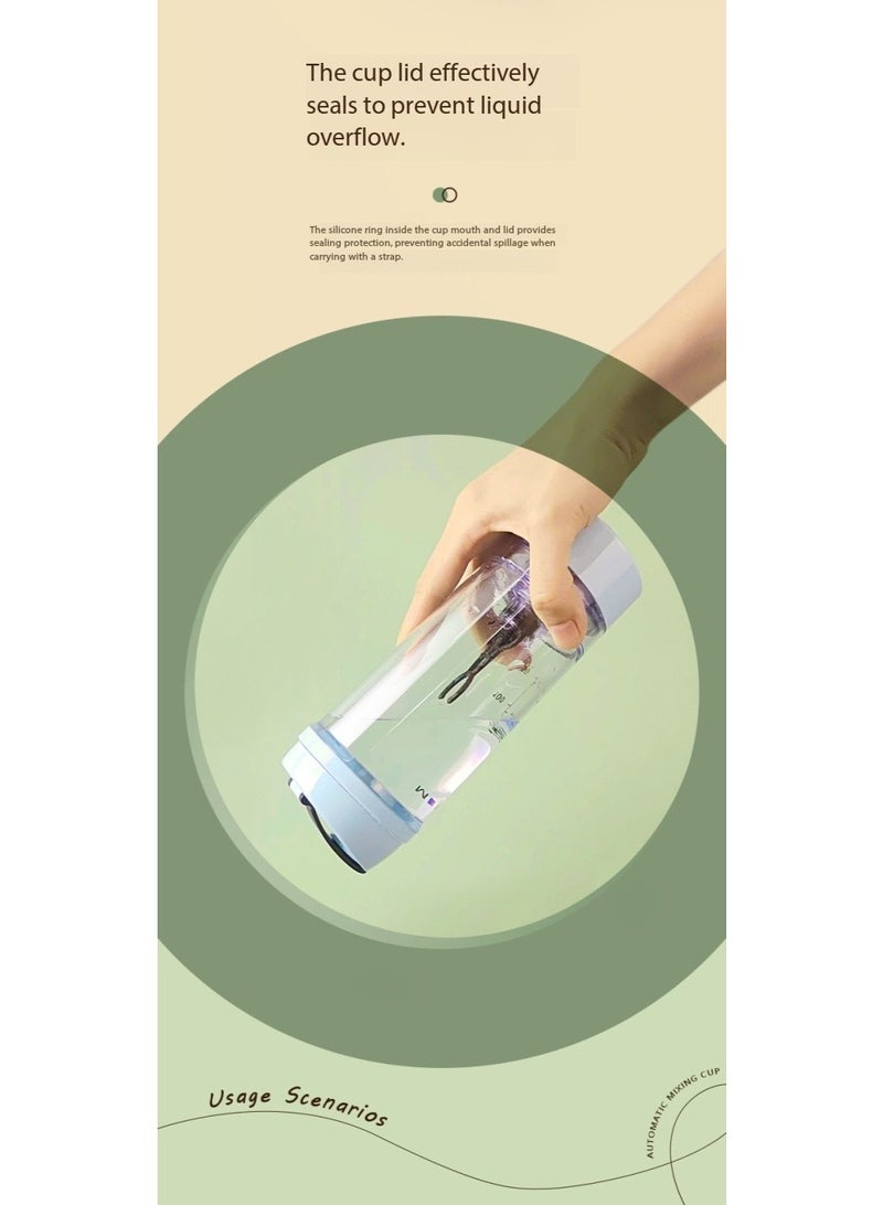 SKT Shiketro 300ML Automatic Blender Rechargeable Milkshake Protein Powder Electric Coffee Cup - Image 5