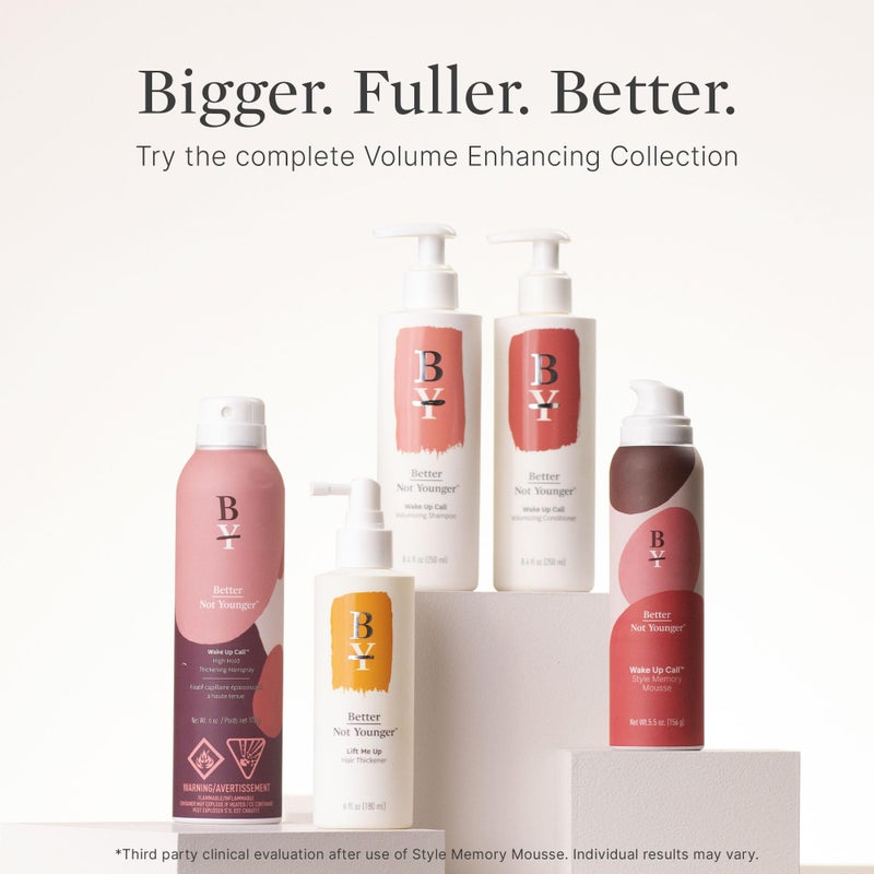 Better Not Younger Hair Thickener 6 fl oz. â€“ Lift me Up Texturizing Spray For Fine Hair with Biotin & Ceramide â€“ Non-Sticky Volumizing Spray - Hair Care For Women 40+ - Nourishes Scalp & Adds Fullness - Image 3