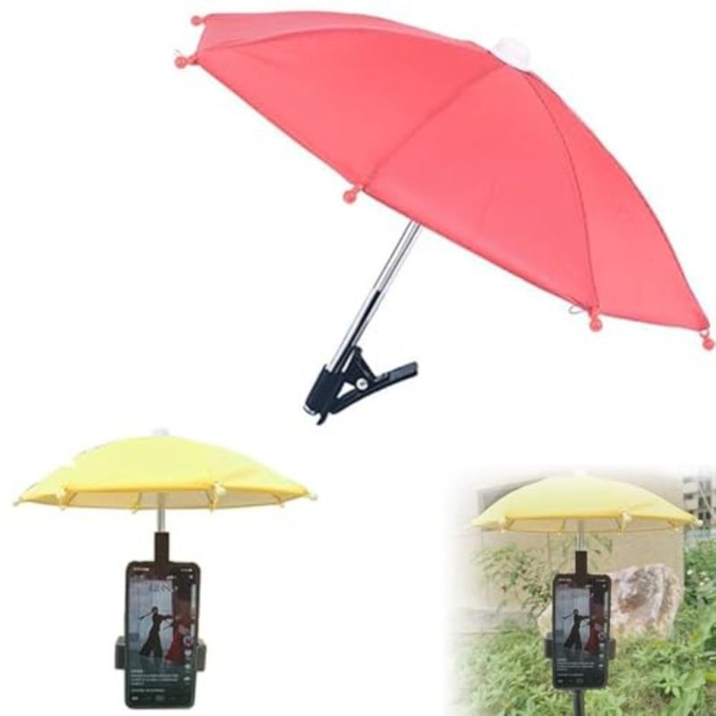 Phone Umbrella, 2024New UV Protection Phone Umbrella for Sun, Universal Adjustable Suction Cup Phone Stand Umbrella for Phone, Sun Shade Cover Cell Phone Umbrella Sun Shade - Image 1