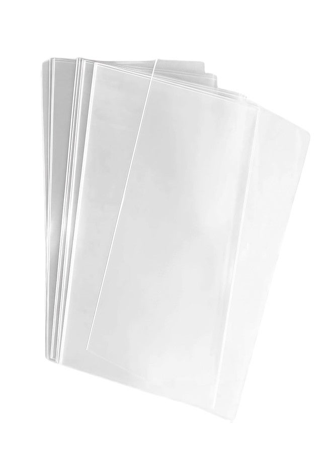 TOPWEL 500x Clear Flat Cello/Cellophane Treat Bag 6x8 inch(1.2mil Gift Basket Supplies - Image 1