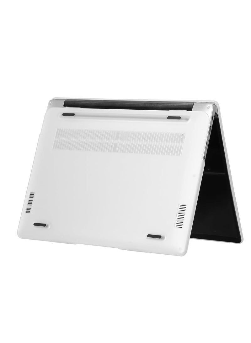 Rubberized Hard Case for Huawei Matebook D14 (2023) 14-Inch , Shockproof, Scratch-Resistant, Anti-Slip Hard Shell, 360° Protective Notebook Sleeve, Laptop Cooling Case, Frosted Clear - Image 1