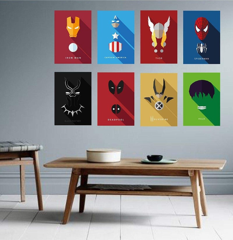 AD INFINITUM Wall Decor Posters 300gsm Matte Paper Size 9"x13" (Marvel Set of 8) - Image 2