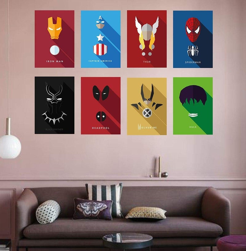 AD INFINITUM Wall Decor Posters 300gsm Matte Paper Size 9"x13" (Marvel Set of 8) - Image 3