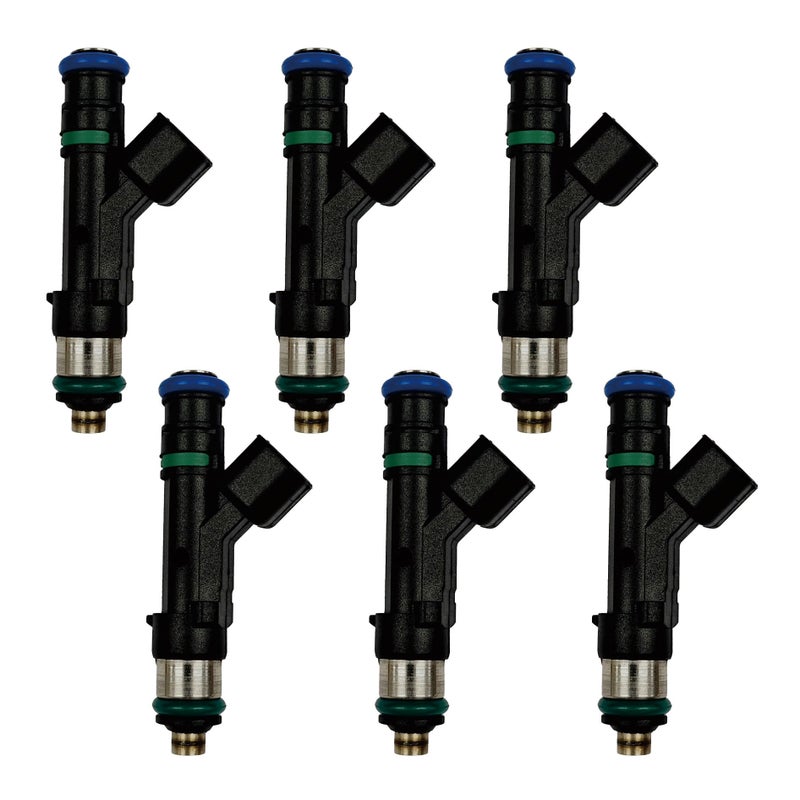 Gautory 0280158119 Fuel Injectors Compatible with 2008 2009 2010 Dodge Grand Caravan 33L 38L Chrysler TownCountry 20082010 33L 38L Jeep Wrangler 38L 20072010 Replace 04861667AA FJ1029 Set of 6 - Image 2