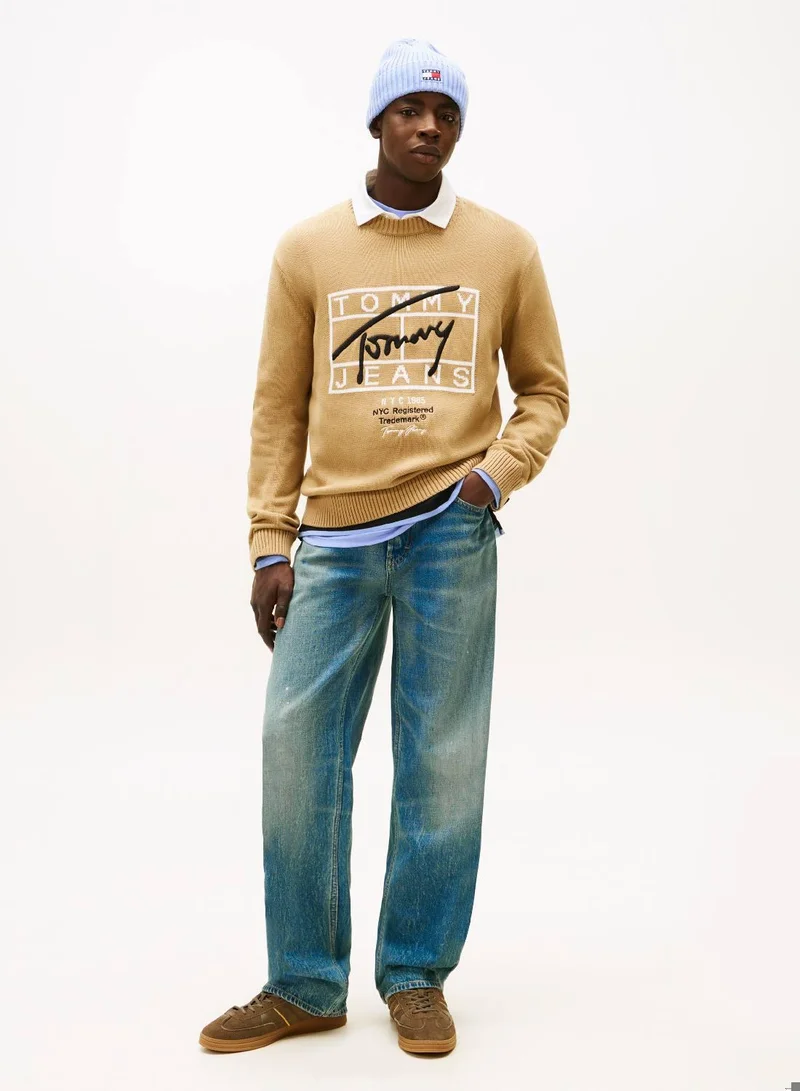 TOMMY JEANS Signature Regular Pullover Sweatshirt
