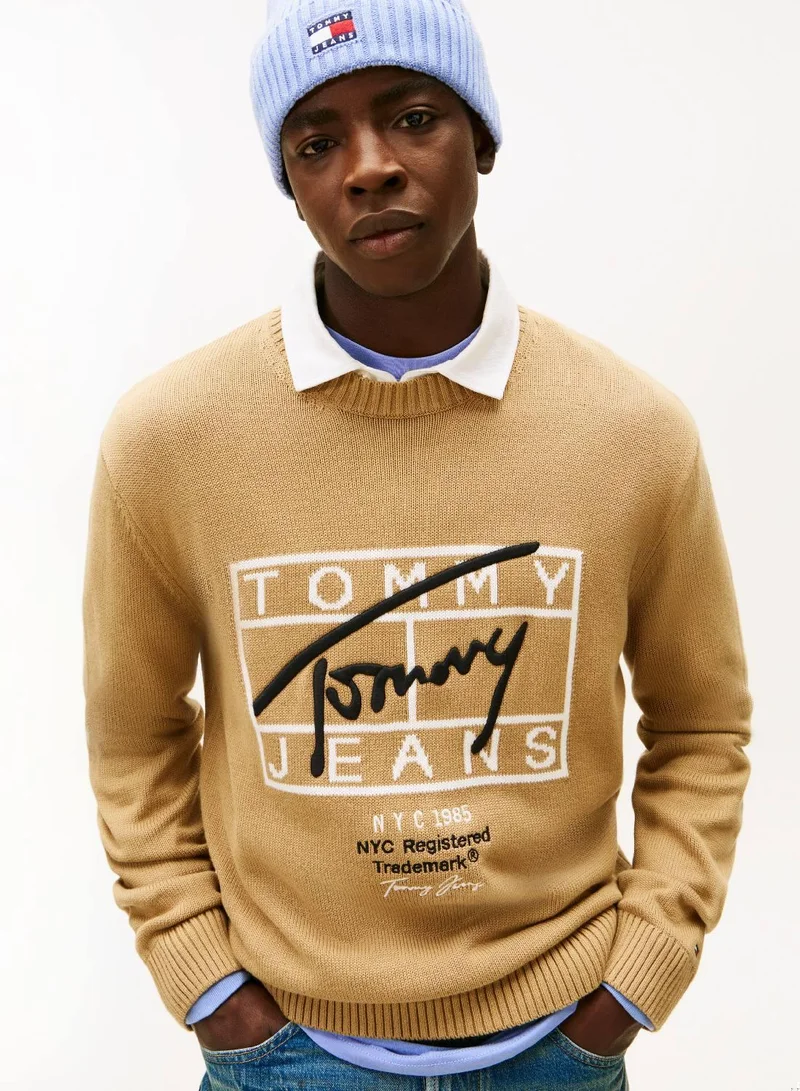 TOMMY JEANS Signature Regular Pullover Sweatshirt