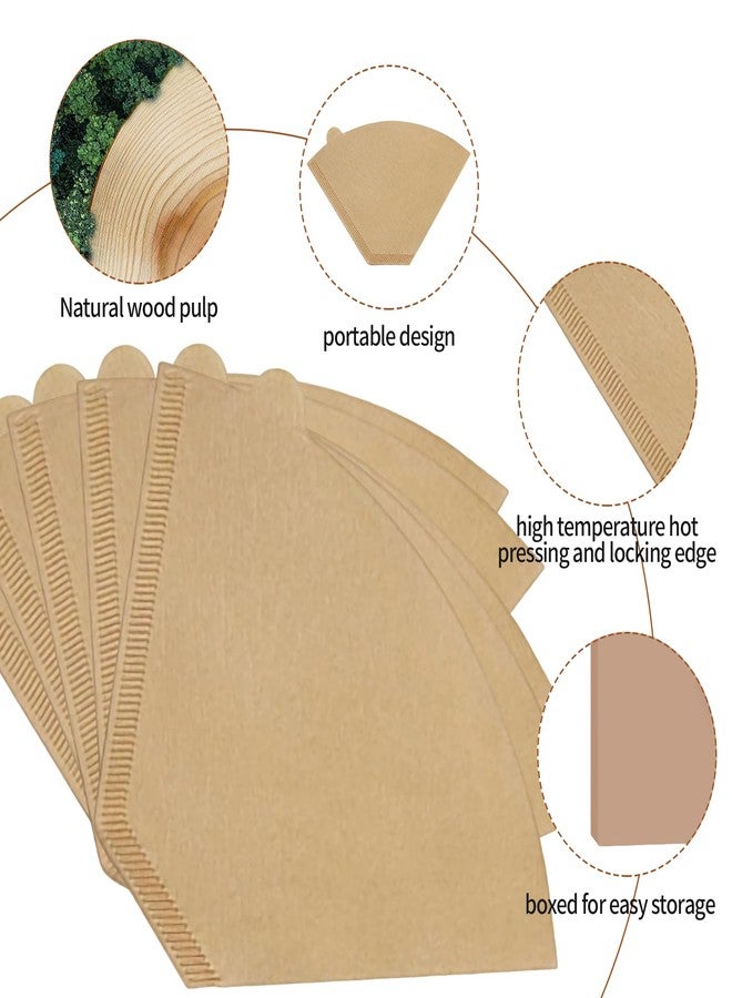 Bolsdoic 200 Count #4 Cone Coffee Filters 8-12 Cup, Natural Unbleached Disposable Coffee Filters, Compatible with Pour-Over and Drip Coffee Makers. - Image 4