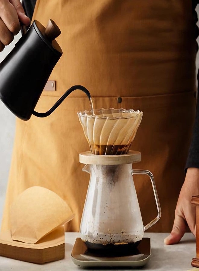 Bolsdoic 200 Count #4 Cone Coffee Filters 8-12 Cup, Natural Unbleached Disposable Coffee Filters, Compatible with Pour-Over and Drip Coffee Makers. - Image 3