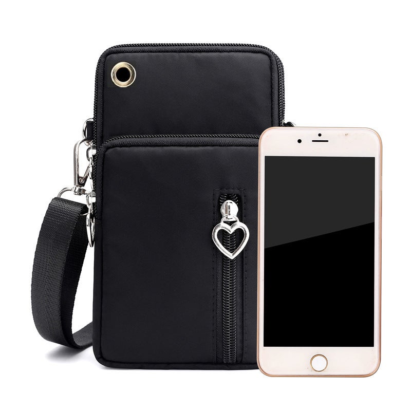 Mobile Phone Bag Women'S Cross-Body Coin Purse Wrist Bag Sports Arm Bag Fabric Cross-Body Bag - Image 4