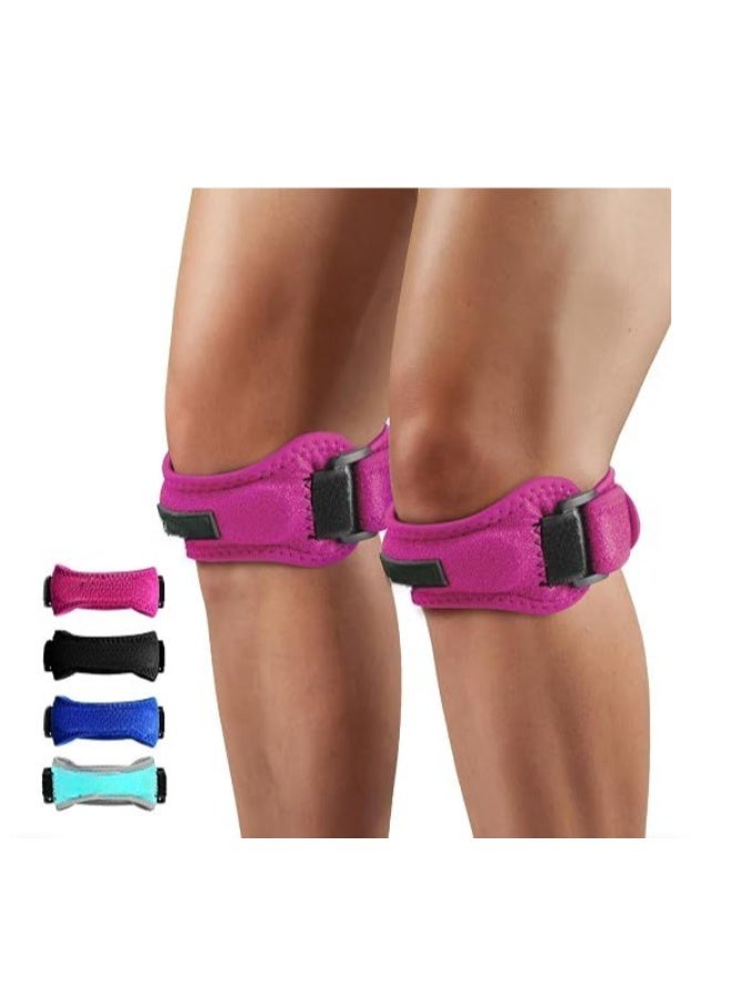 Adjustable Knee Support Strap Set for Sports and Fitness, Patella Stabilizing Knee Braces for Running, Training, Volleyball and Daily Activities