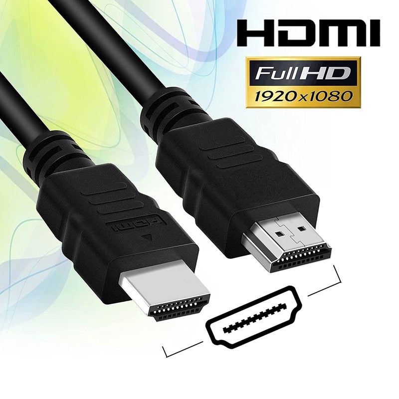 Storite 60cm High Speed HDMI 2.0 Male to Male Cable for LED/LCD TV, PC Monitor, Set-Top Box (Black) - Image 3