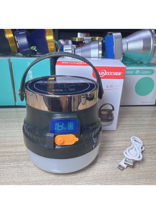 Generic Camping/night Construction/flood Fighting/forest Operation/night Market Stall/emergency Lighting/outdoor Lighting-Power:Sendo 907 200w Usb Charging With Battery Level Indicator  - Image 2