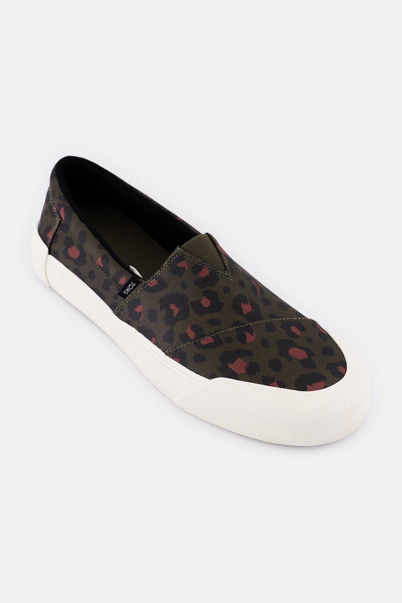 TOMS Women Abstract Leopard Matte Canvas Slip On Shoes, Multicolor - Image 1