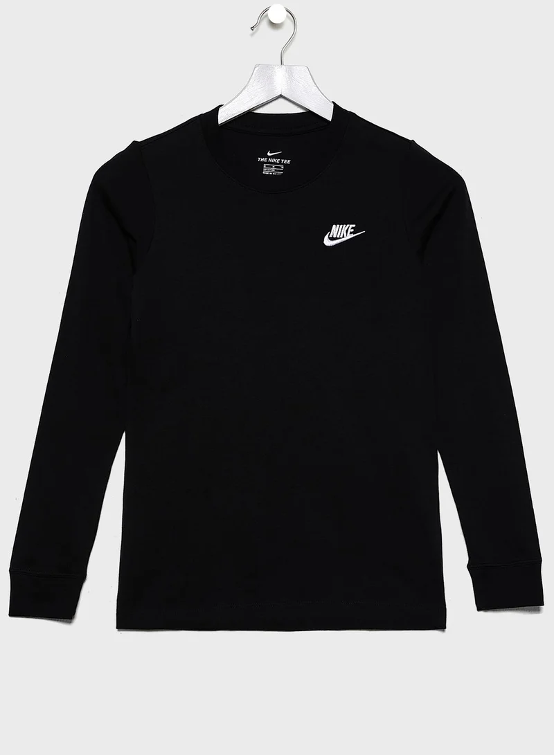 Nike Youth NSW Futura Embroidered  T-Shirt
