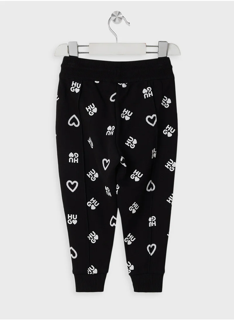 HUGO Kids Logo Aop Sweatpants