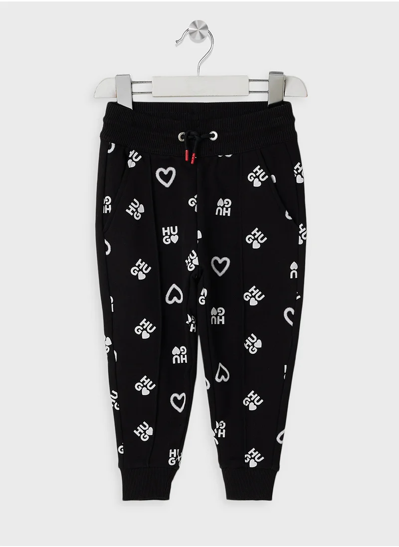 HUGO Kids Logo Aop Sweatpants