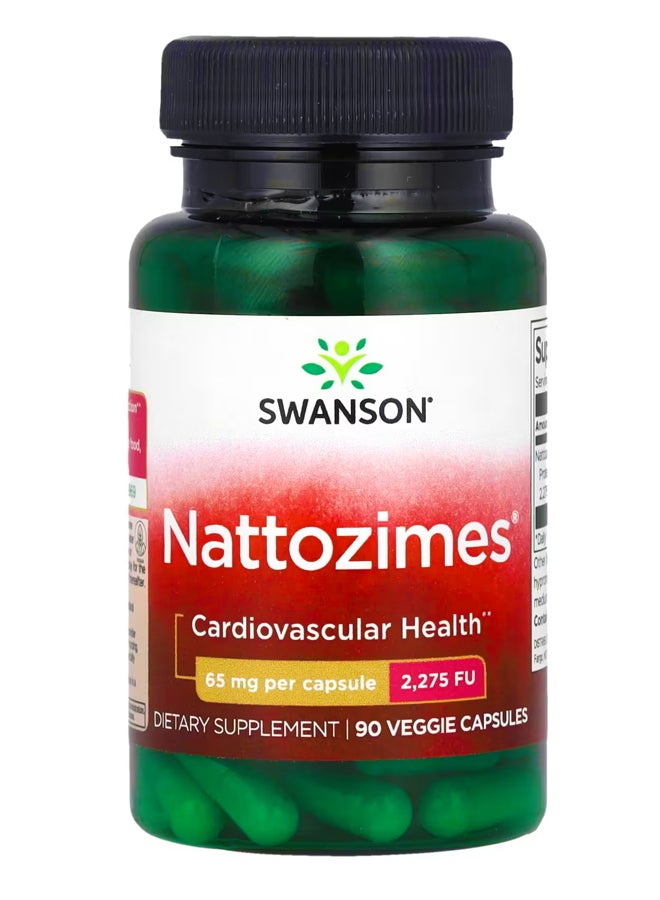 سوانسون Nattozimes® ، 65 ملجم ، 90 كبسولة نباتية