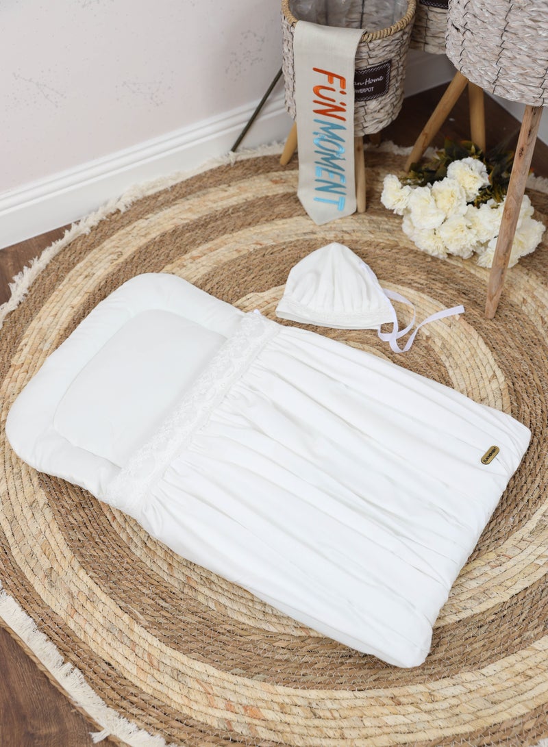 FUN MOMENT Two-Piece Newborn Baby Meds Dressed with Luxurious Lace and Cotton Inside - Image 1