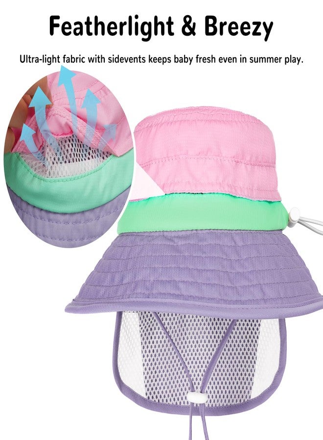 HECCEI Baby Sun Hat with Neck Flap, Windproof, Sunscreen, Warm, UPF 50+ DryShade SkyCandy Outdoor Beach Hat for 0-24 Months Toddler Boys & Girls (US, Age, 6 Months, 24 Months, Green) - Image 4