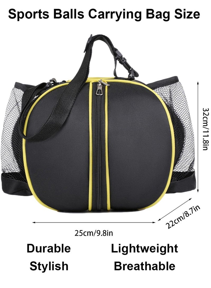QUTOOB Sports Balls Backpack Sports Gear Bag For Carrying Basketballs Footballs Volleyballs, Adjustable Shoulder Straps, 2 Side Pockets, Basketball Bag Football Bag - Ideal for Sports Teams, Players, Coaches - Image 4