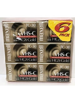 VHS-C Camcorder, HGX-Gold TC-30, 6-Pack
