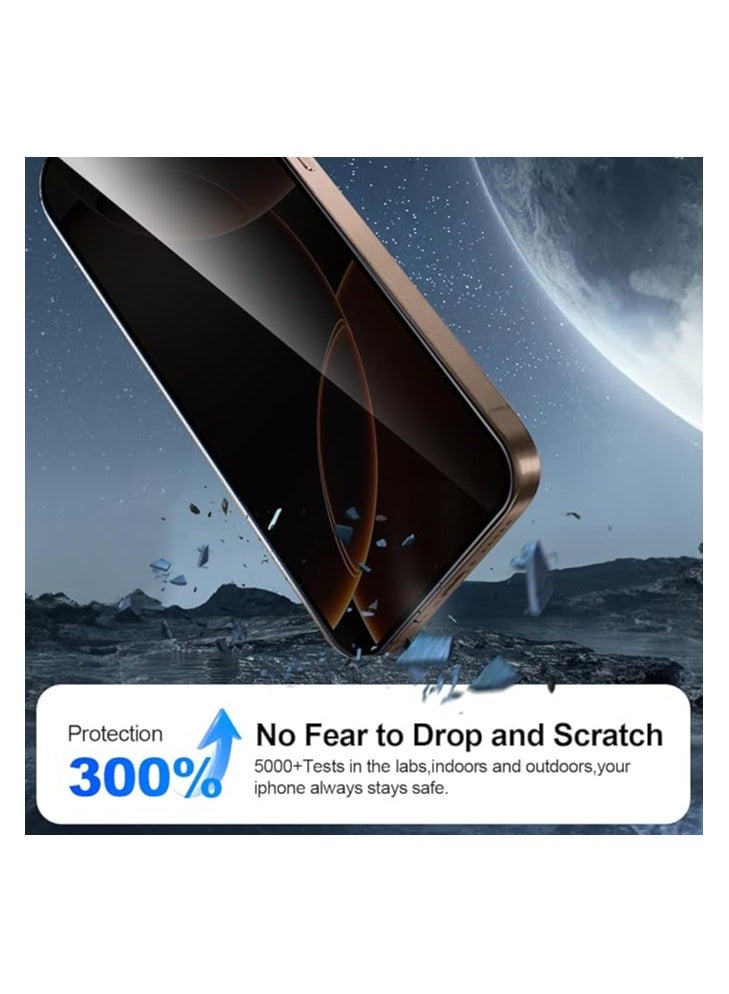 OMAKSS [2-Pack] Privacy Screen Protector for iPhone 13 Pro Max (6.7inch),Edge to Edge Protection Full Cover Private Anti-Spy Case-Friendly Curved - Image 3