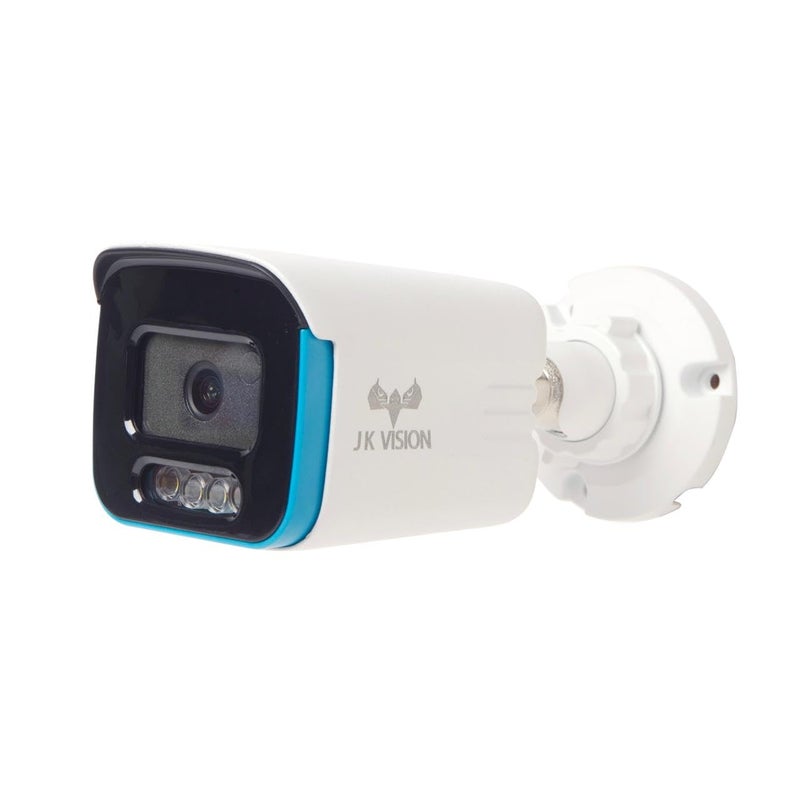JK Vision نظام كاميرا CCTV JK Vision 5MP IP هجين للرؤية الليلية الملونة ColorVu للمنازل والمكاتب والمدارس 4 كاميرات رصاصية 1TB قرص صلب 8 قنوات POE NVR كابل Cat 6 100 متر BNCDC - Image 2