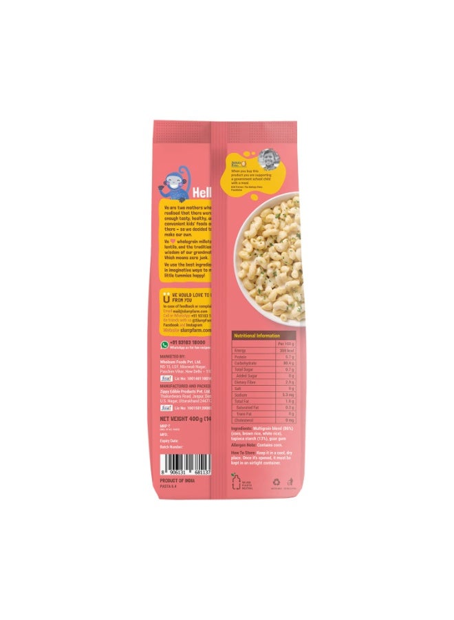 Slurrp Farm No Maida Macaroni Pasta | Gluten Free & Multigrain | Healthy Pasta made with Brown Rice and Corn | 400g - Image 3
