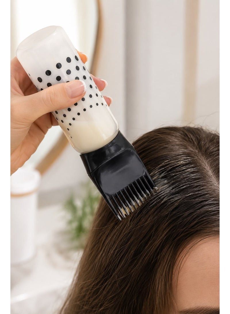 Root Comb Applicator Bottle, Squeeze Hair Dye Applicator Bottle with Comb Tip, Scalp Oil and Hair Treatment Dispenser, Mess-Free Hair Coloring Tool, Assorted Colors - Image 1