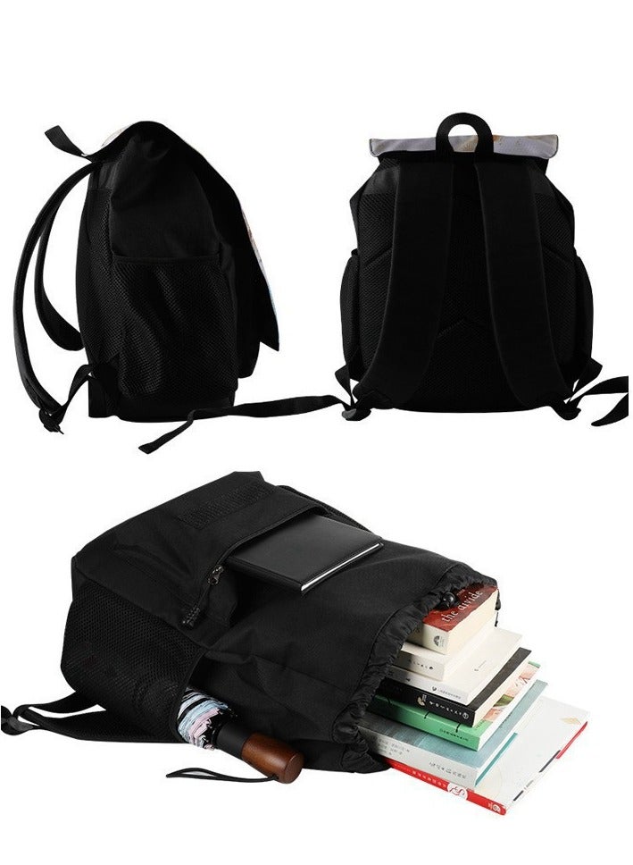 ووكونغ حقيبة ظهر كبيرة الحجم مطبوعة من Black Myth Wukong 3A Game Peripherals، حقيبة مدرسية متعددة الاستخدامات من سلسلة رحلة الطلاب إلى الغرب Monkey King - Image 2