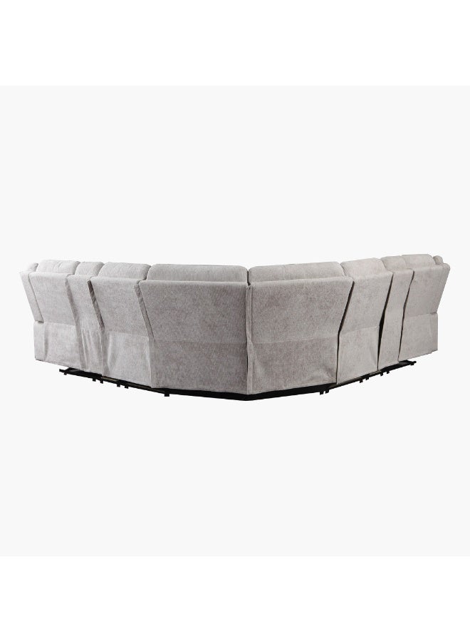 Home Box Alfred 2-Piece 4-Seater Fabric Corner Recliner Set With 2 Consoles And 4 Cupholders 169 X 101 X 91 Cm  - Image 5